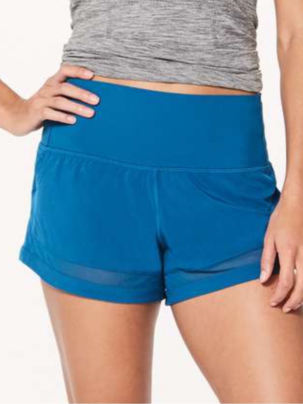 Lululemon Pace Perfect Shorts 3" Whirlpool Blue